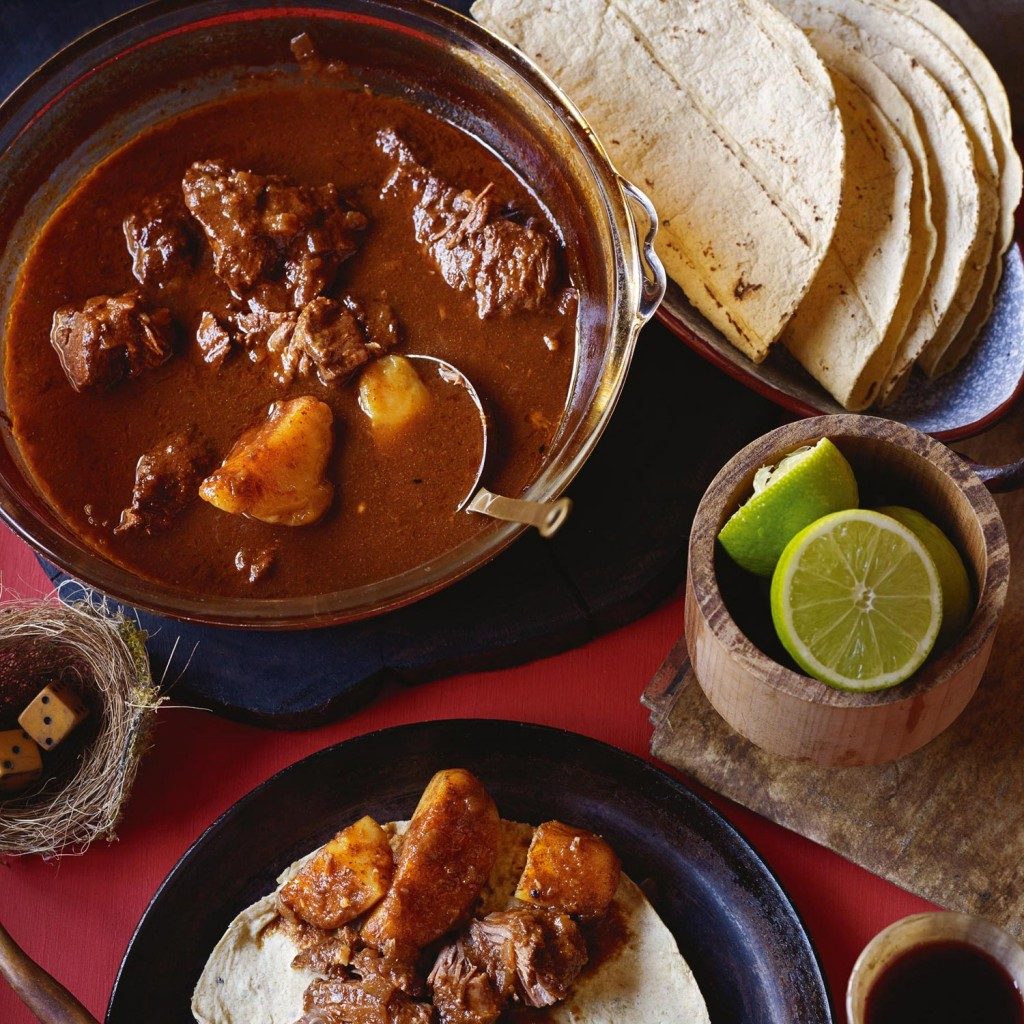 Slow-cooked chilli & tomato beef cheeks